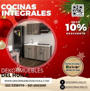 🎉Aprovecha Este Gran Descuento Que Tenemos Para Ti En Esta Temporada Navideña Con El 10% De Descuento🎉 Cocinas Integrales 100% calidad Visita Nuestro Sitio web https://dekormueblesdelhuila.Com 🤩De Locura ¿ que esperas? 🎆 📲CONTACTANOS 3016502081 📞COMUNÍCATE AL 3223338970 -WHATSAPP. https://api.whatsapp.com/send?phone=573223338970... https://api.whatsapp.com/send?phone=573016502081....